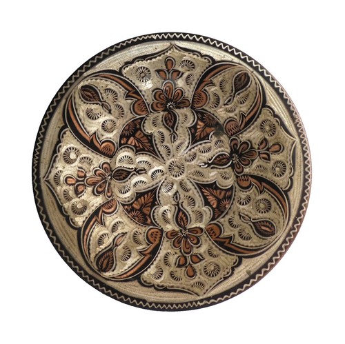 CHOKIN Art 24KT GOLD - Peacocks, Black, Gold, & Silver - Made in