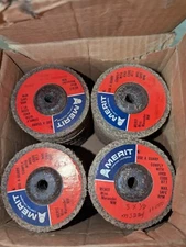 Merit abrasive wheels. qty of 100 3" diameter x 1/8" thick x 3/8" arbor