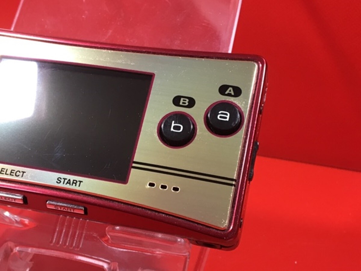 Rare Gameboy Micro RARE Nintendo Gameboy Micro Famicom Color Console 20th Anniversary F/S ...