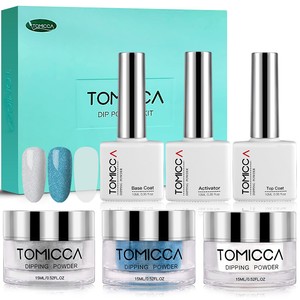 Dip Nail Kit Acrylic Powder Dipping System Blue Series DIY ...