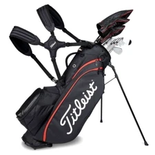 Titleist Players 5 Stand Carry Golf Bag TB23SX8 Black/Black/Red NEW