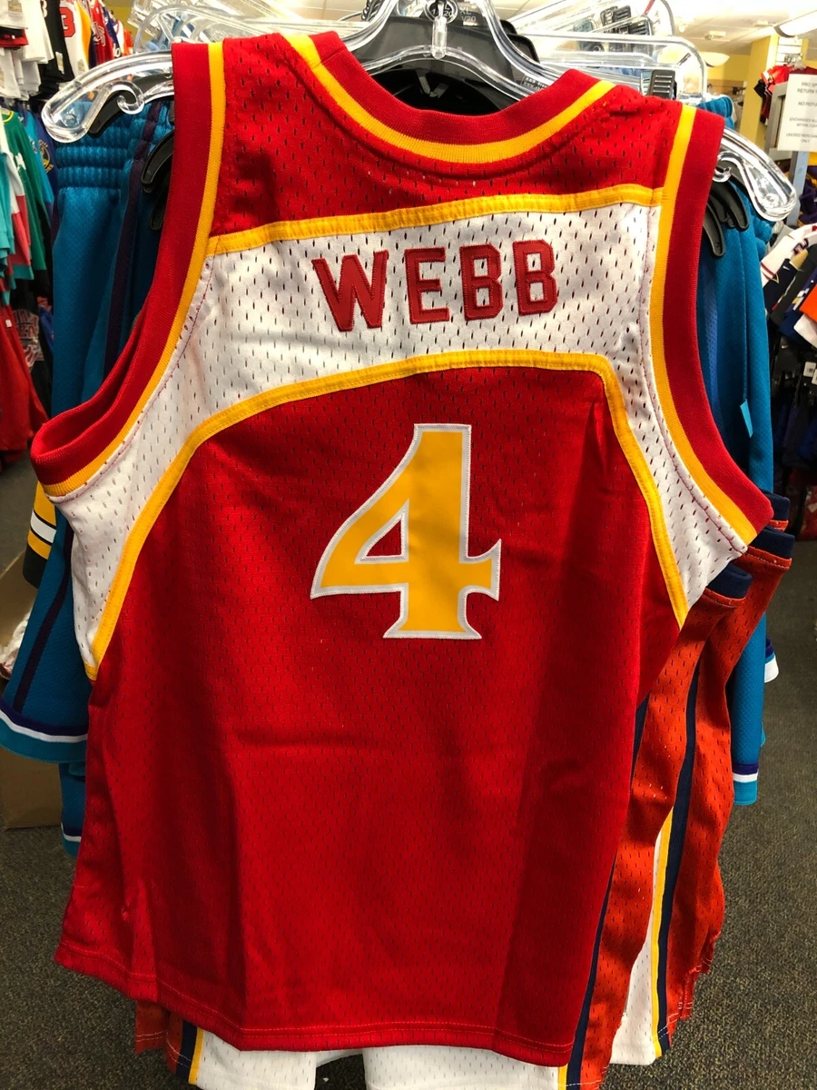 Spud Webb Atlanta Hawks Jersey Size large 