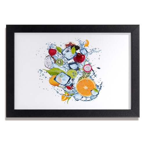 Cadre Photo Décoratif Tulup 20x30 Cm - Tableau Paysage "Fenêtre Sur L'extérieur" En Bois MDF, Style Moderne Vert