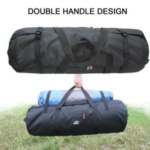 Waterproof Folding Canvas Camping Tent With Storage Bag Travel Hiking Equipment