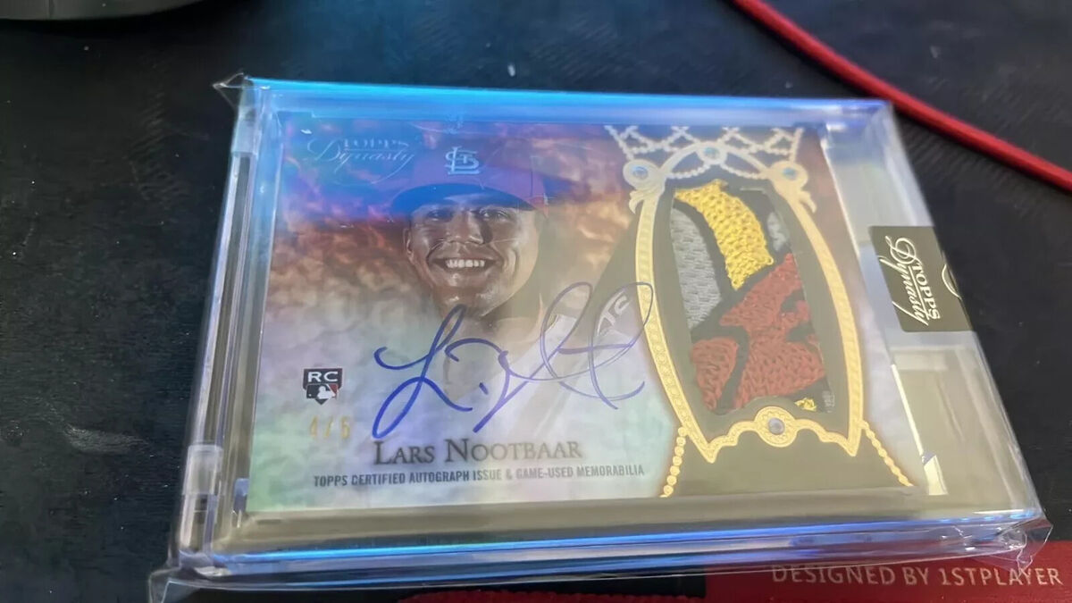 2022 Topps Dynasty Lars Nootbaar RC Patch Auto /5 Cardinals 2022 Topps Dynasty Lars Nootbaar RC Patch Auto /5 Cardinals
