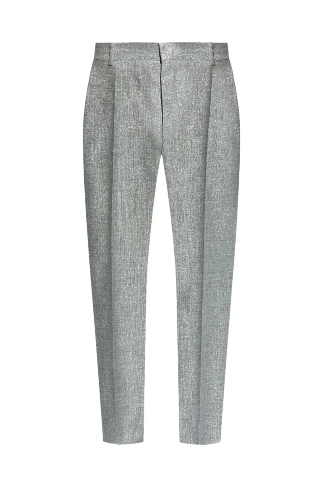 Pantalone Alexander McQueen tono argento taglia 46