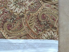 Waverly Toraja Burgundy Green Paisley Print Fabric 56 Wide BY THE YARD