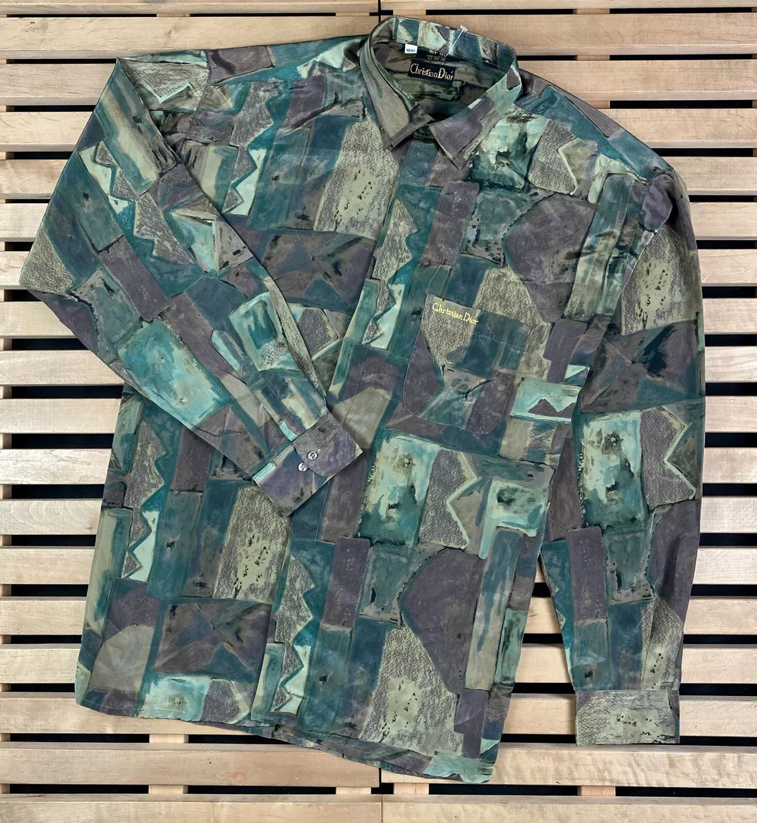 Camo Regular Silk Shirt - Luxury Shirts - Ready to Wear