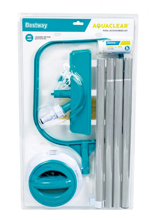 Bestway 58794 5-in-1 Cleaning and Care Set – Net + Vacuum + Bar + pH