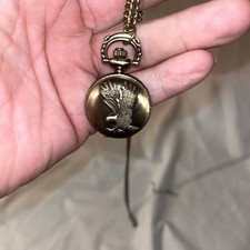 Quartz Pocket Watch Necklace Chain