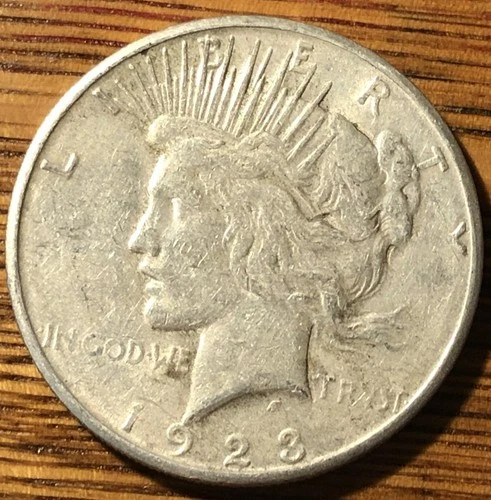 1923 S Peace Silver Dollar $1  - Fine Quality Coin - FREE SHIPPING