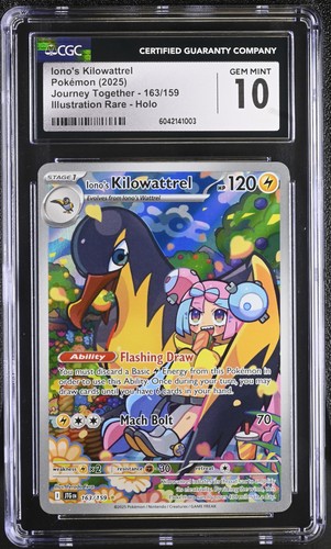 Iono's Kilowattrel graded CGC 10 for sale on eBay