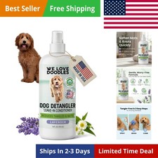Dog Detangler Spray - Leave-in Conditioner for Dogs - Dog Detangling Spray - ...