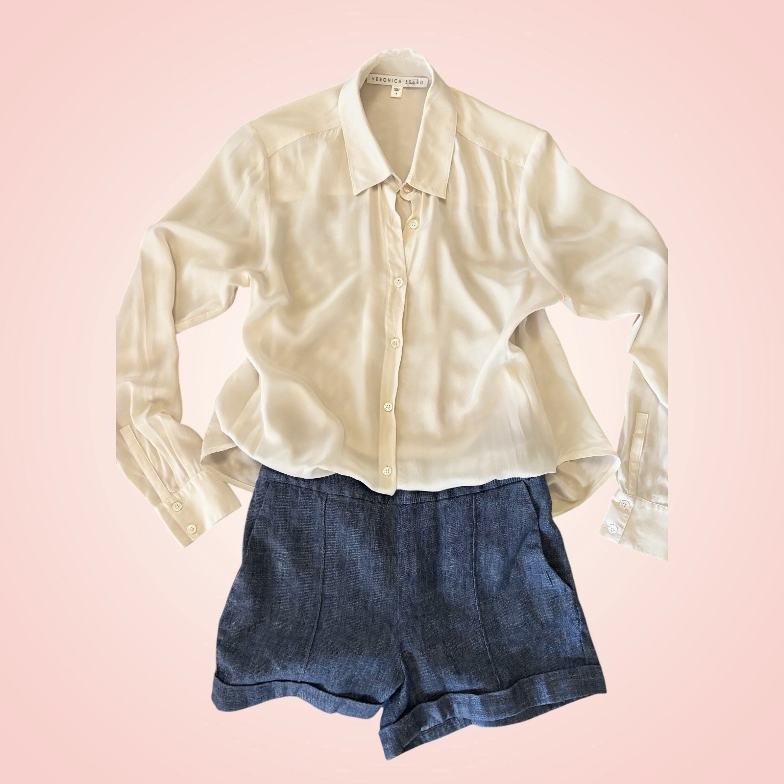 Veronica Beard Boca Button Down Romper Size 8 - M… - image 6