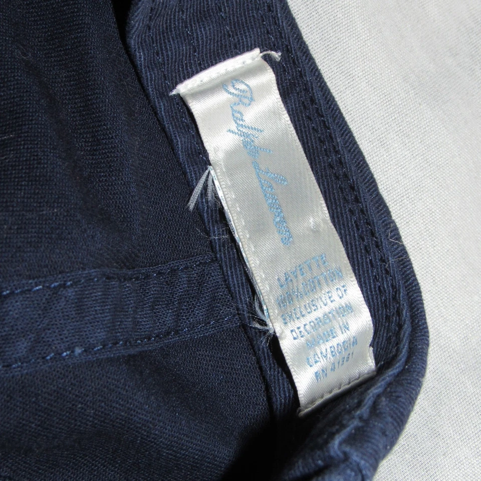 Ralph Lauren Layette Azul Amarillo Pony Sombrero Gorra Spellout POLO Espalda Elástica Foto 4 de 4