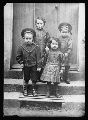 Adopted children series. Marie-Louise, Arsene, Andre, Madeleine Dugast