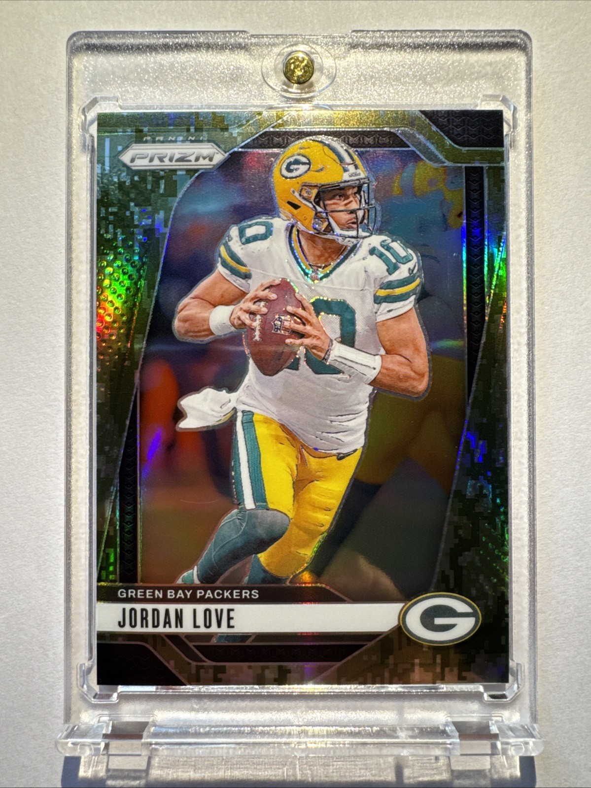 2024 Panini Prizm Jordan Love #101 Forest Camo Prizm /15