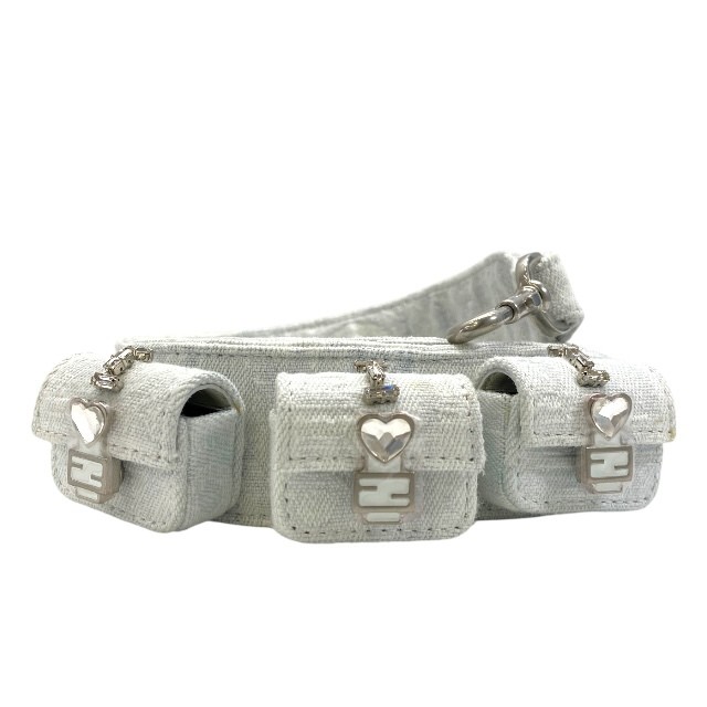 RARE FENDI 8AV445 Long Shoulder Strap Bag Accessory in De