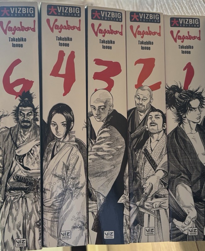 VIZ Media Vagabond VIZBIG Edition Hardcover Vol 1-4 & 6 Manga Lot English