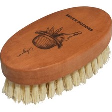 Vegan Beard Brush for Men   100 Sisal Plant Fibre  Pear Wood   Firm Bristle...