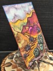 ACEO Original Peyote Cactus Desert Mountains Landscape By Crystal Valentine Mini — photo 2