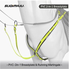 PVC Horse Breastplate Running Martingale 2 in 1, Macaron Colours, Large Size