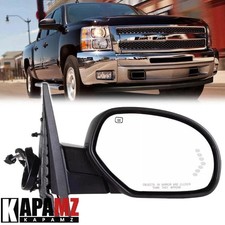 Power Fold Heated Signal Puddle Right Rh Side Mirror For Gmc Yukon 2007-2013