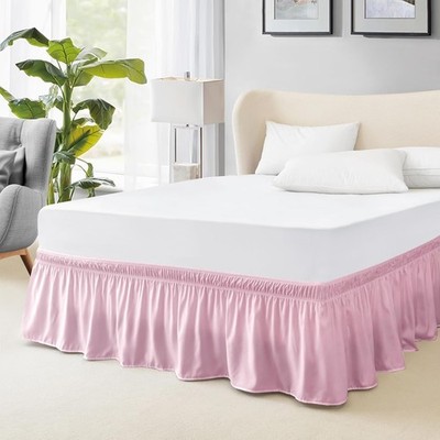 Elastic/Polyester Wrap Around Bed Skirts, Easy to Install - GG Home