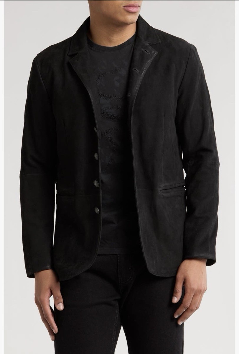 John Varvatos Men's Ward Suede Jacket $898 | eBay