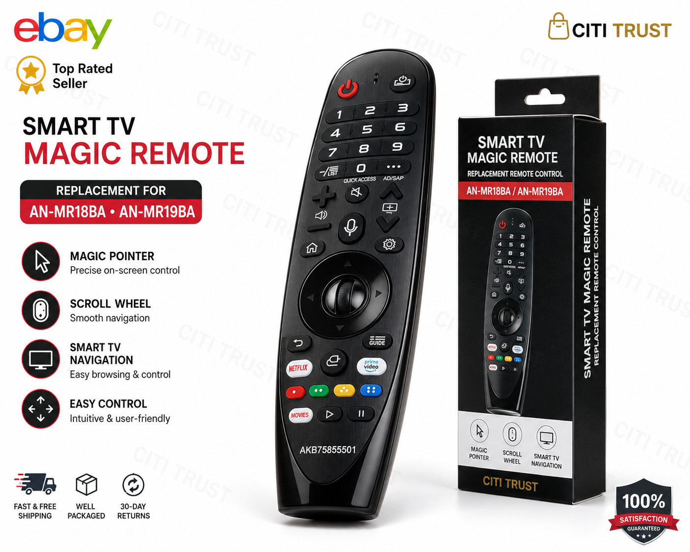 Telecomando Smart TV di ricambio per Magic Remote AN-MR18BA AN-MR19BA
