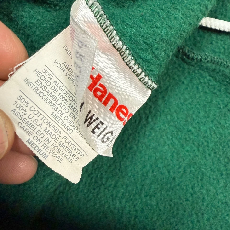 Vintage Hanes Premium Sweatpants 90s Heavy Thick Dark Green baggy men's medium - Image 4 of 4