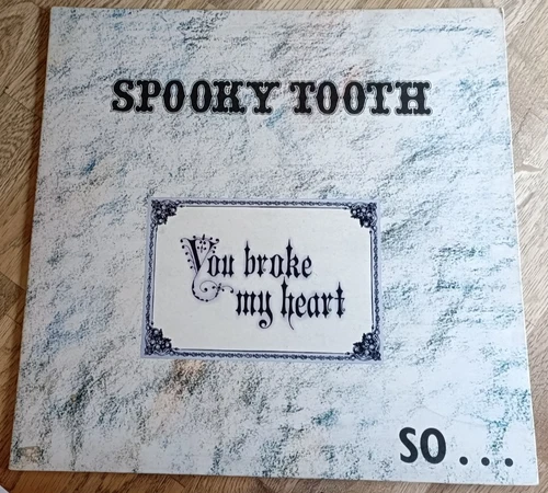 Spooky Tooth LP You Broke My Heart UK Pink Island Rim 1st Press & INSERT PROG +