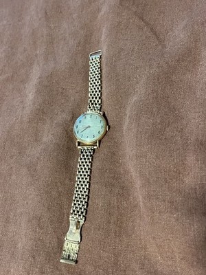Vintage CYMA 18K Solid Yellow Gold Mens Watch Integrated 18K Gold Mesh 45g