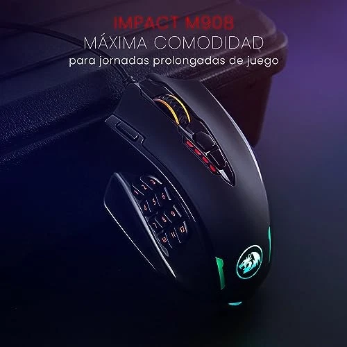 Redragon M908 12400 DPI Impact MMO Gaming Mouse - Image 2 of 4