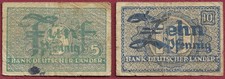 BDL 5 + 10 Pfennig Ro. 250 + 251 (1948)