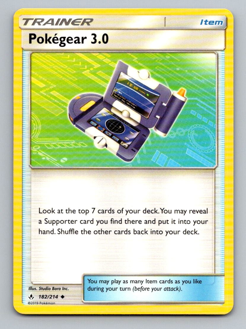 Pokegear 3.0 182/214 Uncommon Unbroken Bonds Pokemon Lightly Played