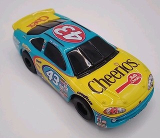 Coche Ranura Tyco Mattel Dodge Intrepid Cheerios Amarillo y Azul con Calcomanía #43 Escala HO