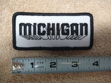 -Vintage- Michigan Embroidered Patch Clark Michigan -New Old Stock-