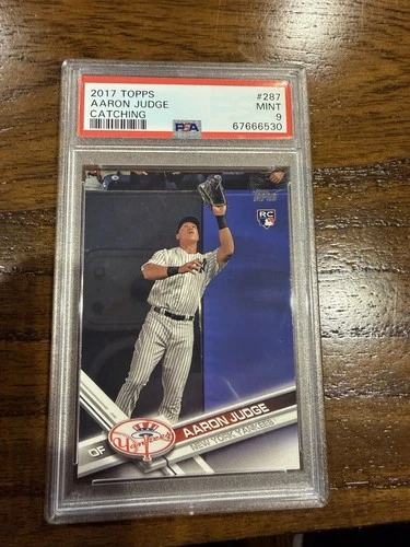 2017 Topps Aaron Judge #287 Catching  (RC) - PSA 9