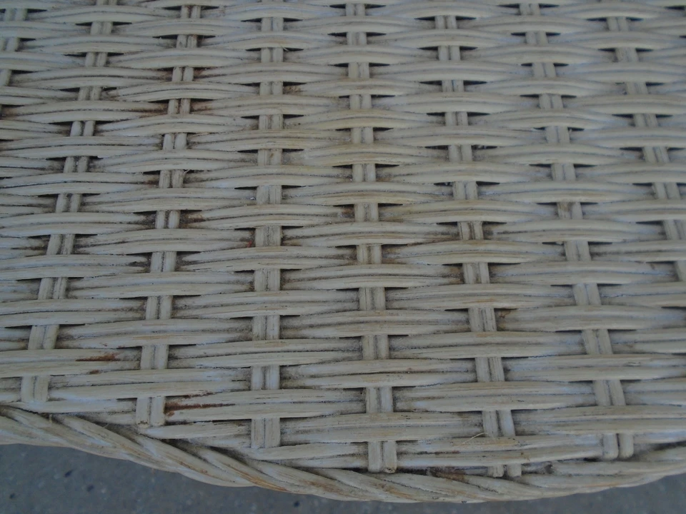 Mesa auxiliar cama muelle de mimbre 1 mesita de noche ratán costero Jamaica costero boho Foto 4 de 4