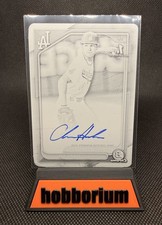 2024 Bowman Draft Chase Harlan Black Printing Plate Auto 1/1