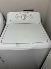 GE Washer & Dryer Set GTW220ACK6WW GTD33EASK0WW White Electric Top-Front Load 4