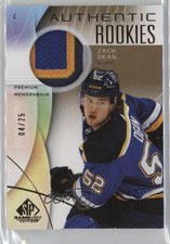 2024 SP Game Used Authentic Rookies Gold Premium Memorabilia 4/25 Zach Dean 1t2e