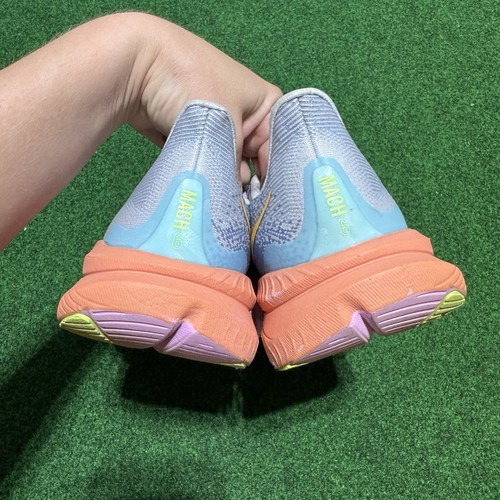 Hoka Mach 6 Shoes Womens 9 Illusion Dusk Daily Road Running Marathon Trainer - Picture 3 of 12