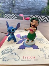 LOT 2 FIGURINES DE COLLECTION DISNEY - LILO ET STITCH - EDITIONS HACHETTE