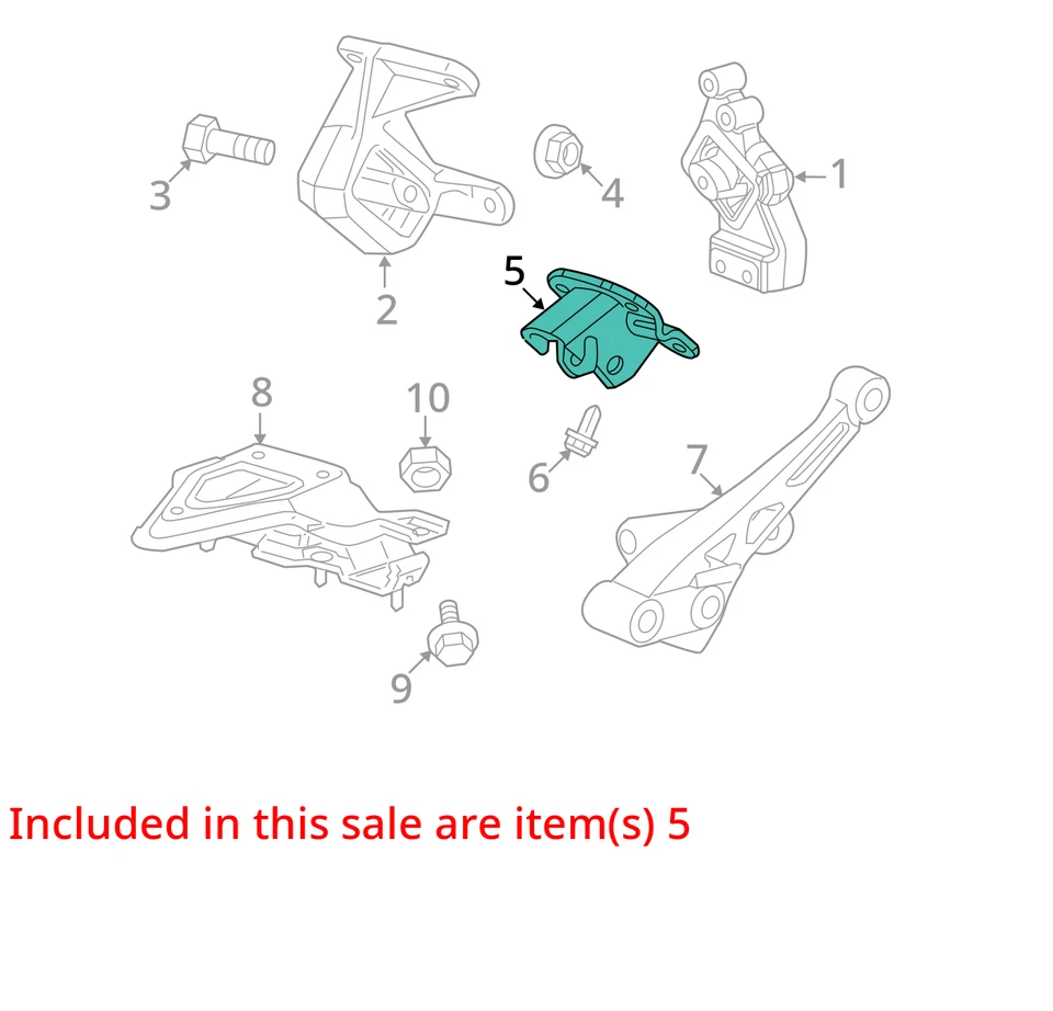 SOPORTE DE MONTAJE MOTOR CHRYSLER 52013523AB NUEVO OEM 52013523AB Foto 3 de 4