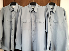 Konvolut 3 Imperial Diensthemden, Gr. 42, grau, wärmere Qualität, Langarm,