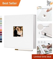 Self Adhesive Photo Album Linen 40 Pages Holds 120 Photos 4x6 8x10