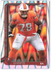 2025 TOPPS CHROME FOOTBALL REFRACTOR RAYWAVE SILVER TRISTAN WIRFS