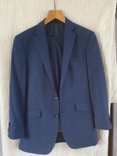 Mens Wool T M Lewin Blue Suit 39R
